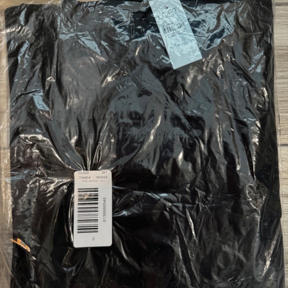 LOFT Petite Poplin Wide Leg Pants 0P - Picture 5 of 6